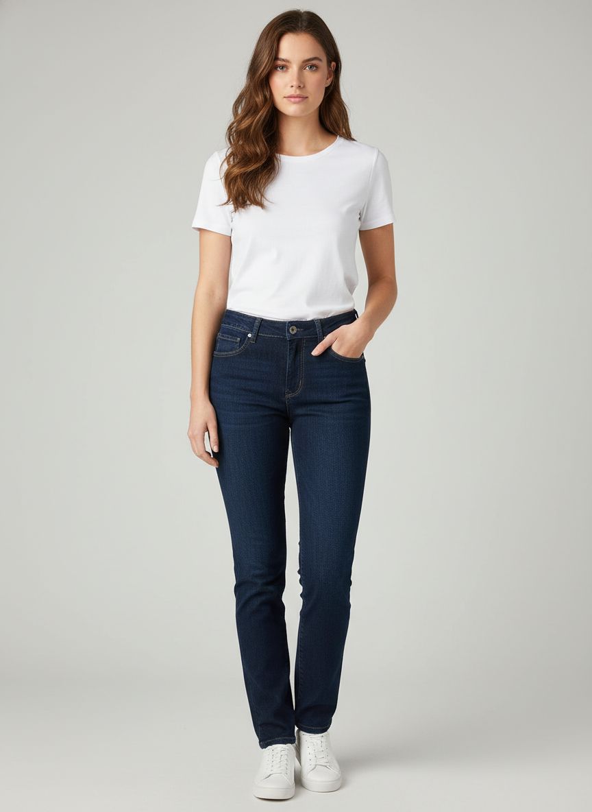 Calça Jeans Reta
