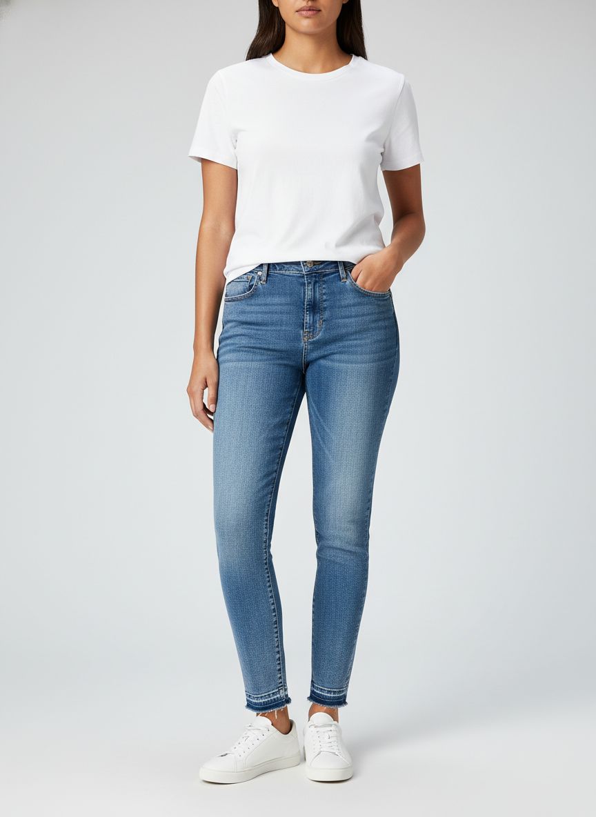 Calça Jeans Reta