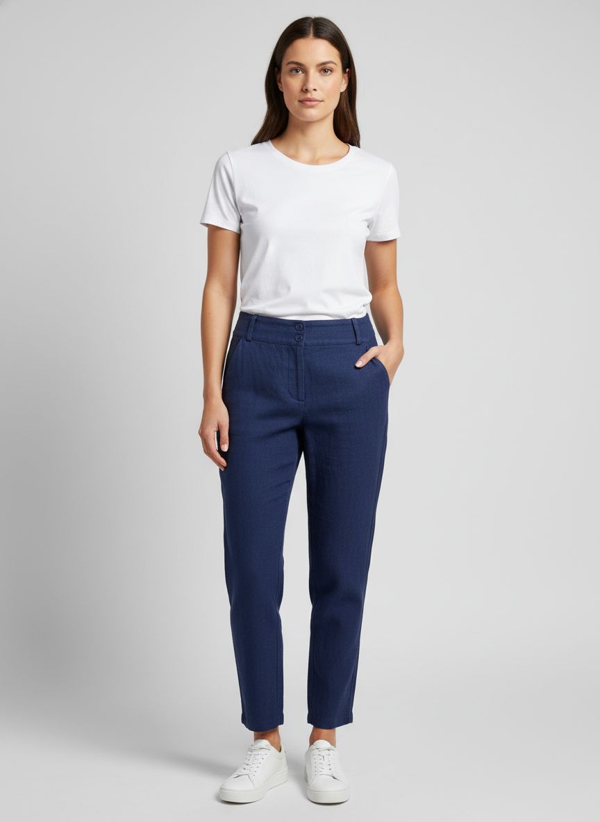 Calça Reta Linho