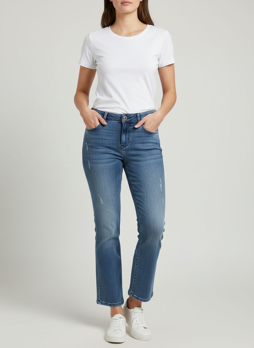 Calça Jeans Reta