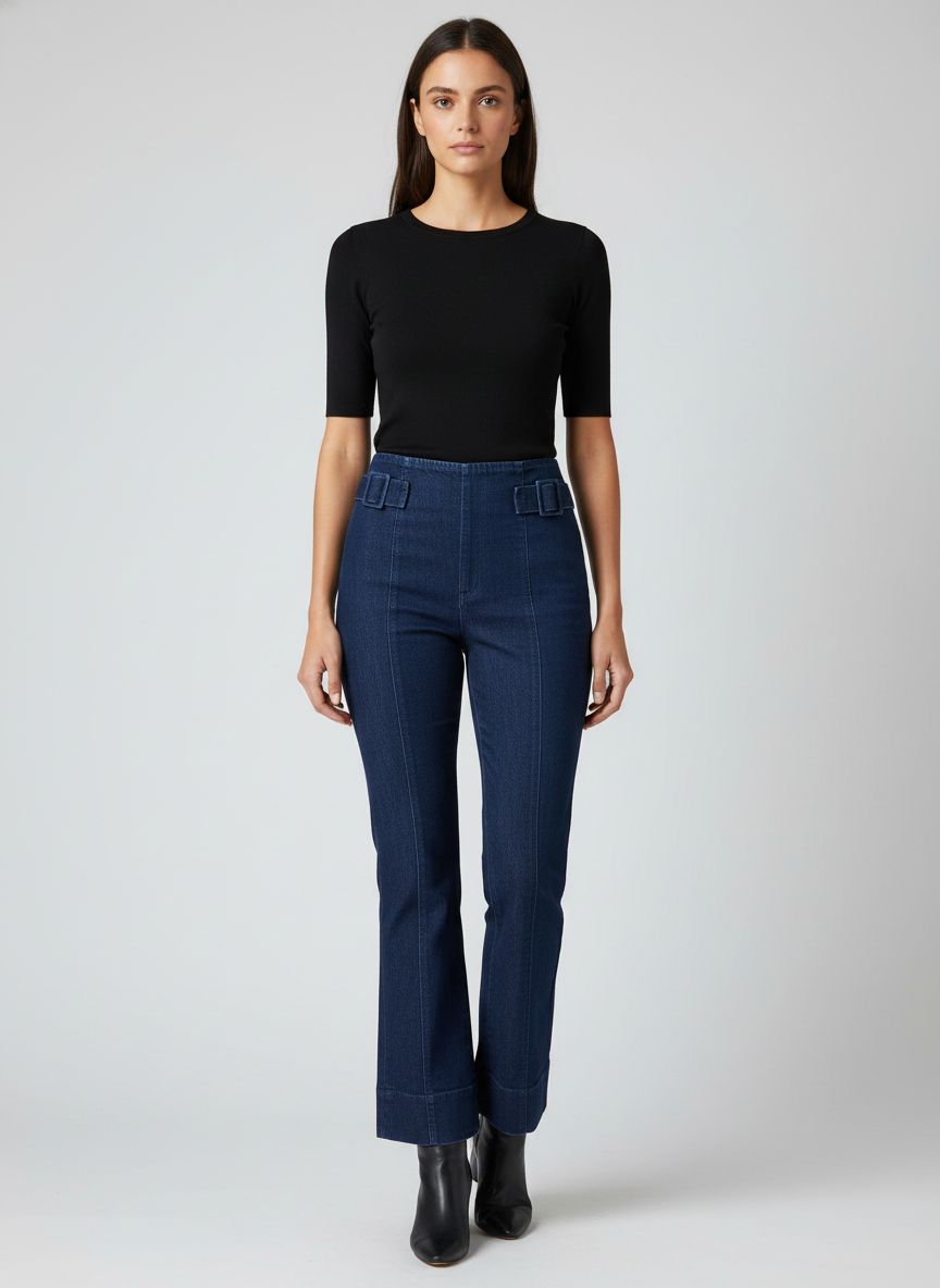 Calça Jeans Flare