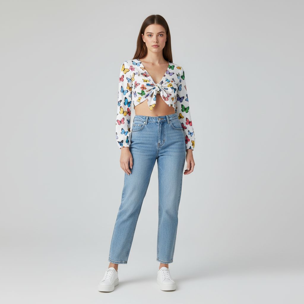 Cropped Borboletas