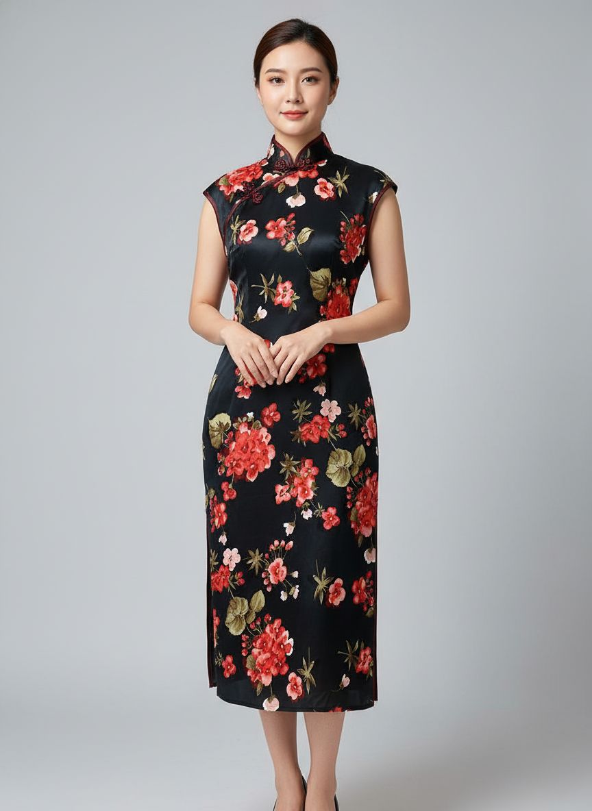 Vestido Midi Tipo Japones