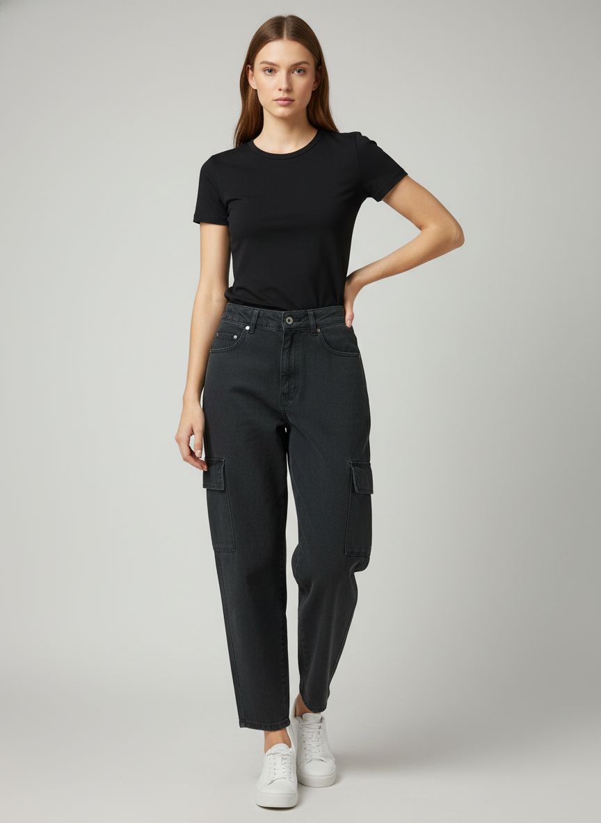 Calça Jeans Wide Leg