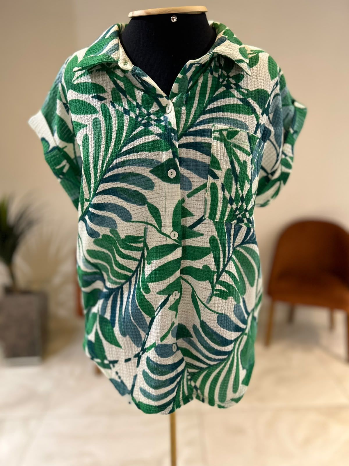 Camisa Folhagens