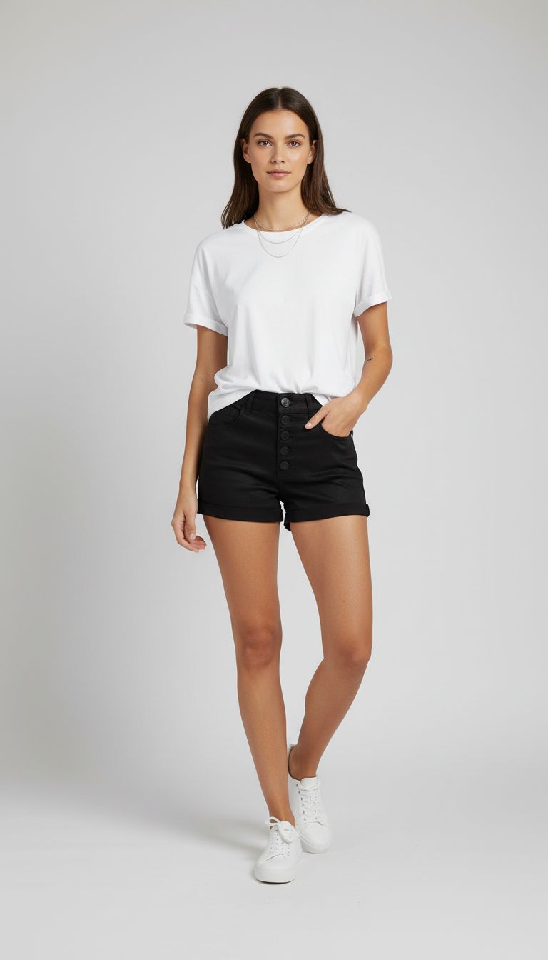 Shorts Botões