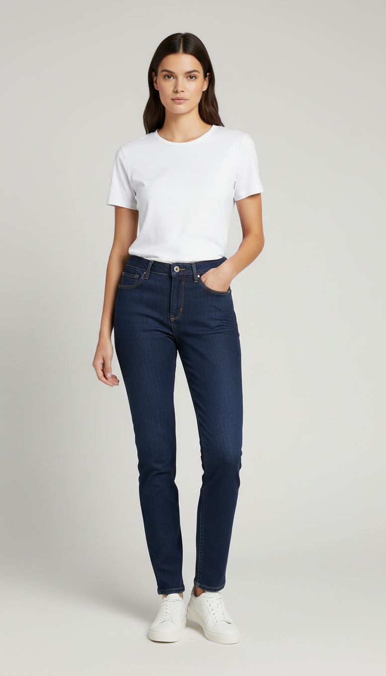 Calça Jeans Reta