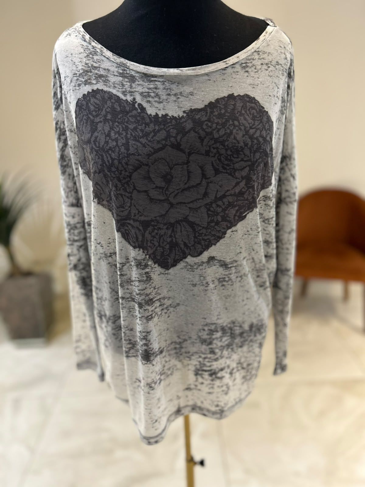 T-shirt Manga Longa Transparencia