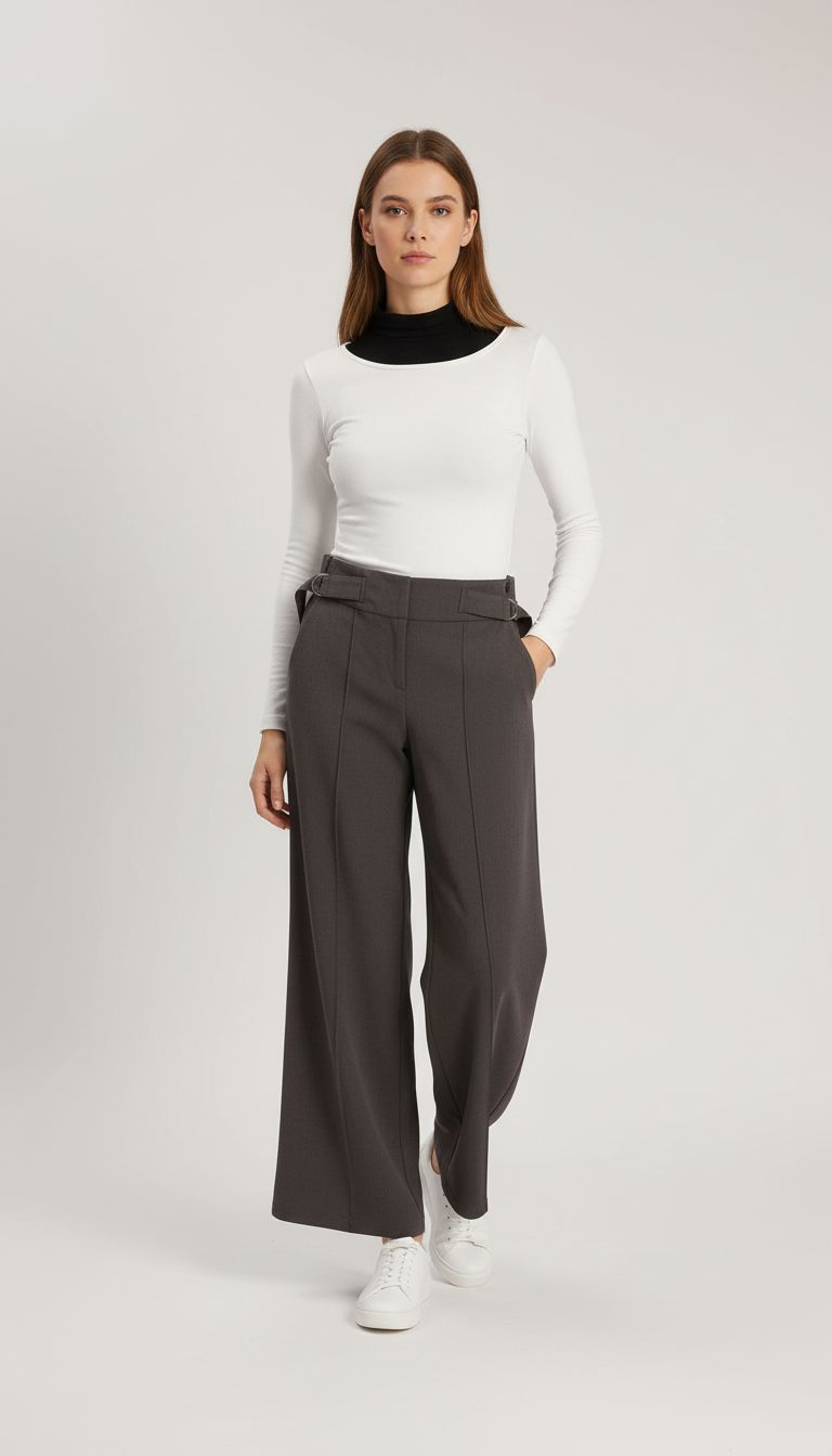Calça Social Wide Leg