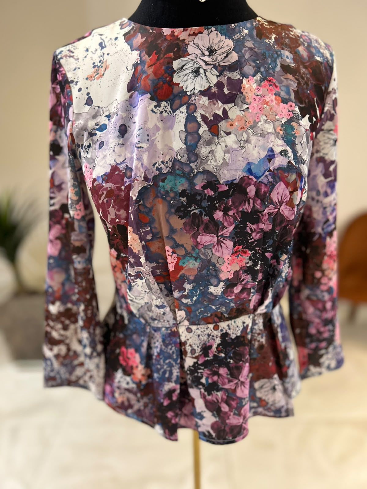 Blusa Meia Manga Acetinada