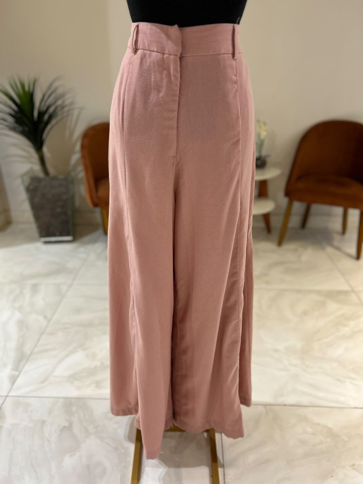 Calça Pantalona Linho