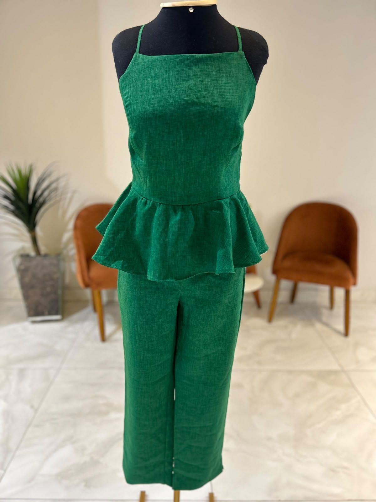 Conjunto Calça + Regata Peplum