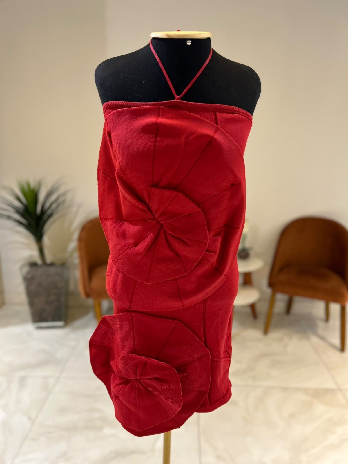 Vestido Midi Assimétrico Flor