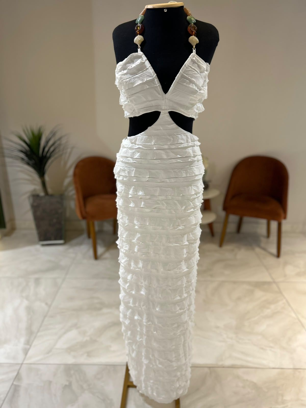 Vestido Longo Drapeado