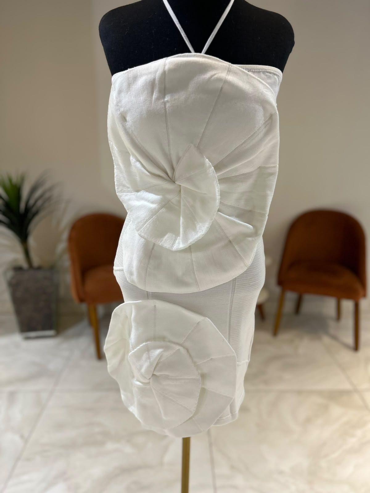 Vestido Midi Assimétrico Flor