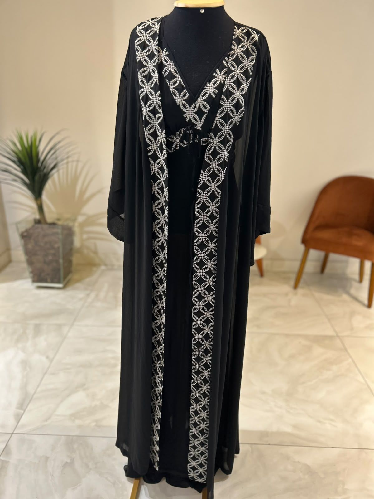 Conjunto Bordado Camisola + Robe