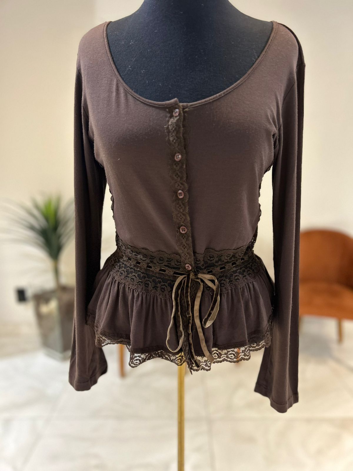 Blusa Detalhe Renda
