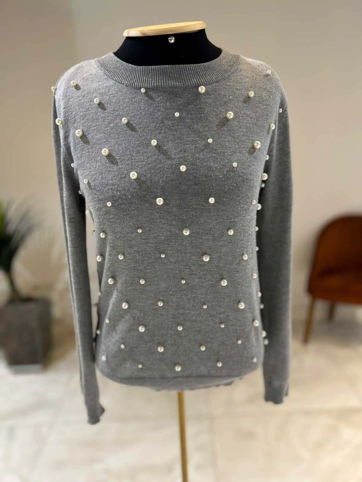 Tricot Detalhe Pérolas