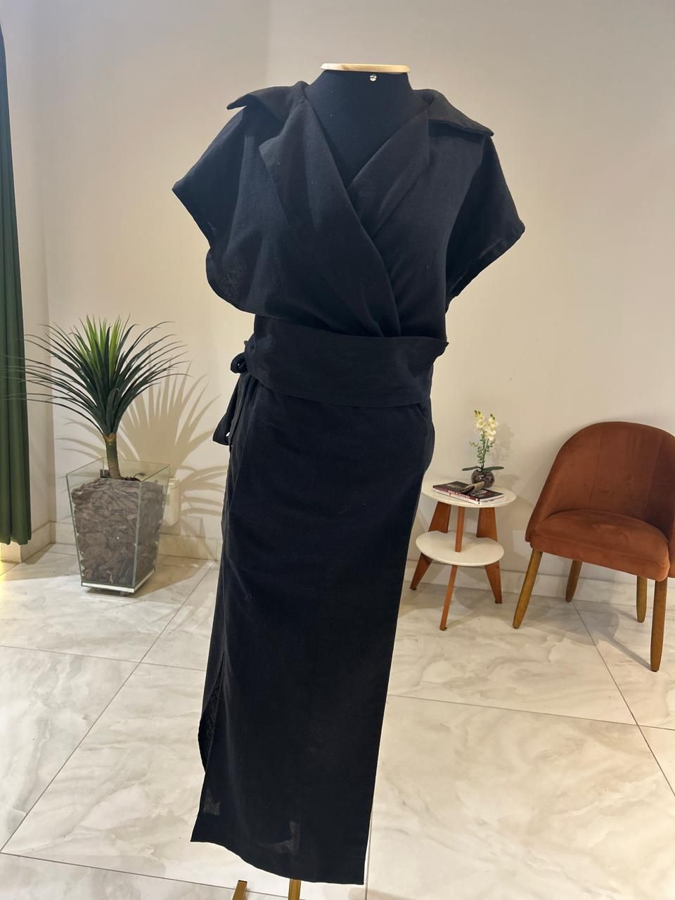 Vestido Envelope Linho
