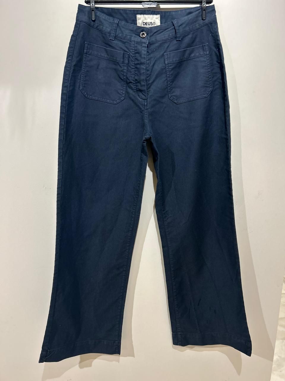 Calça Sarja Wide Leg