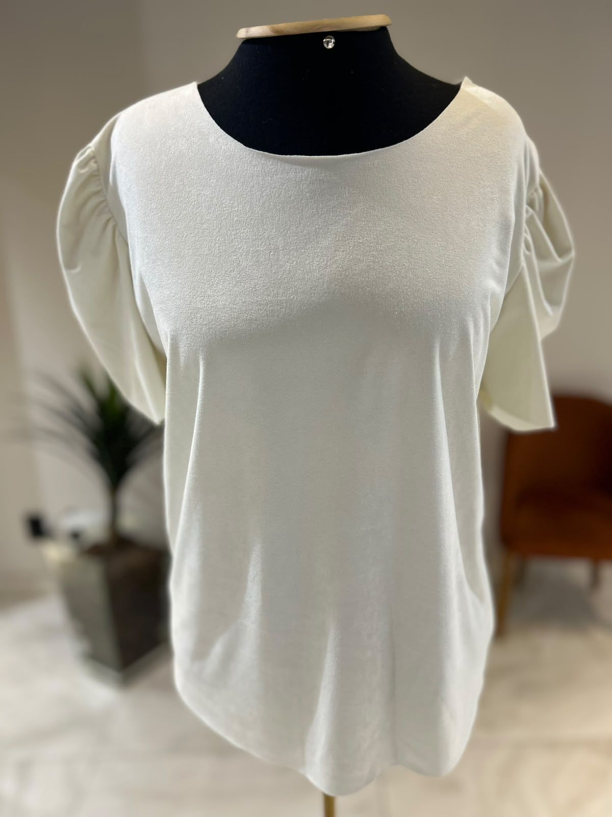 Blusa Suede Manga Princesa