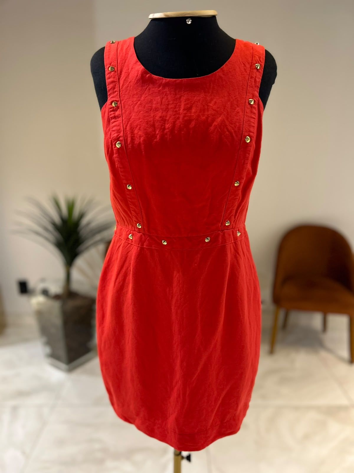 Vestido Linho Spikes