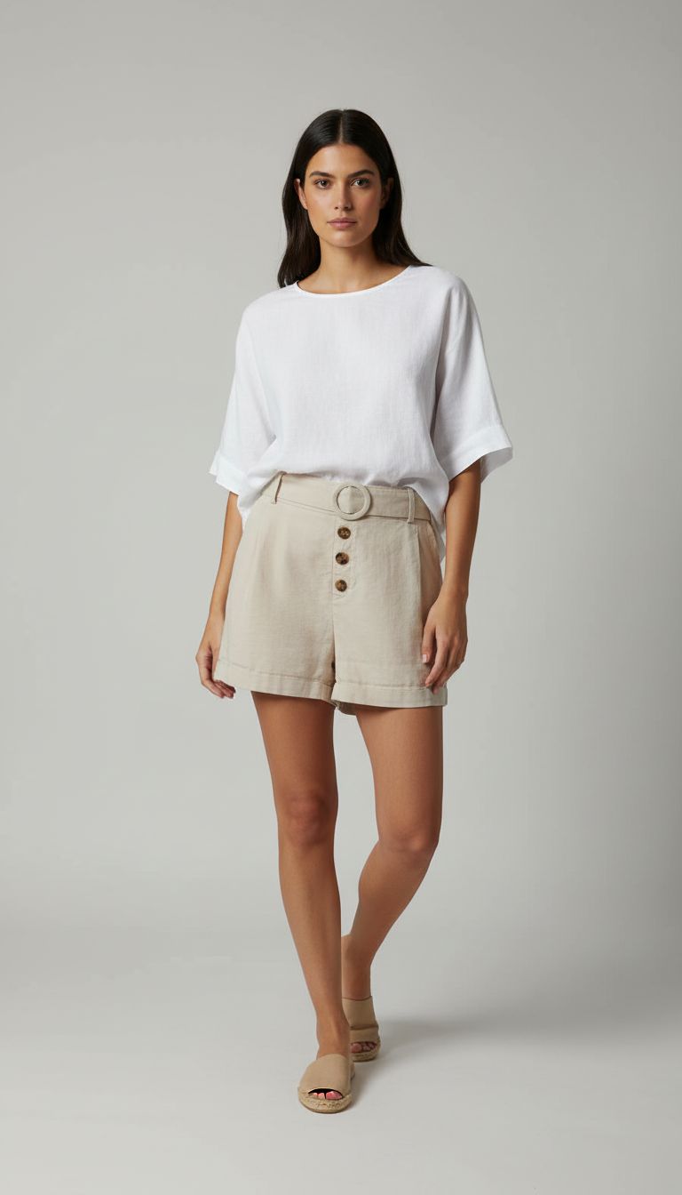 Shorts Botões