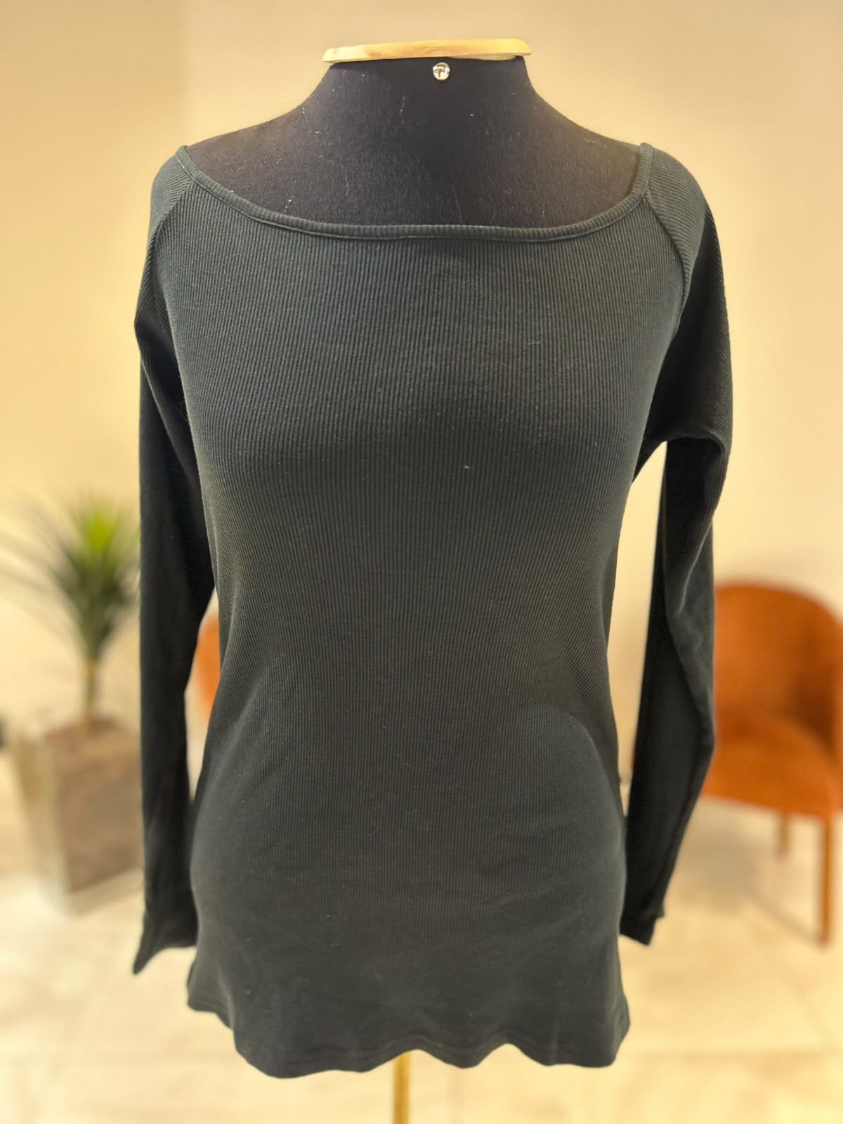 Blusa Manga Longa Canelada