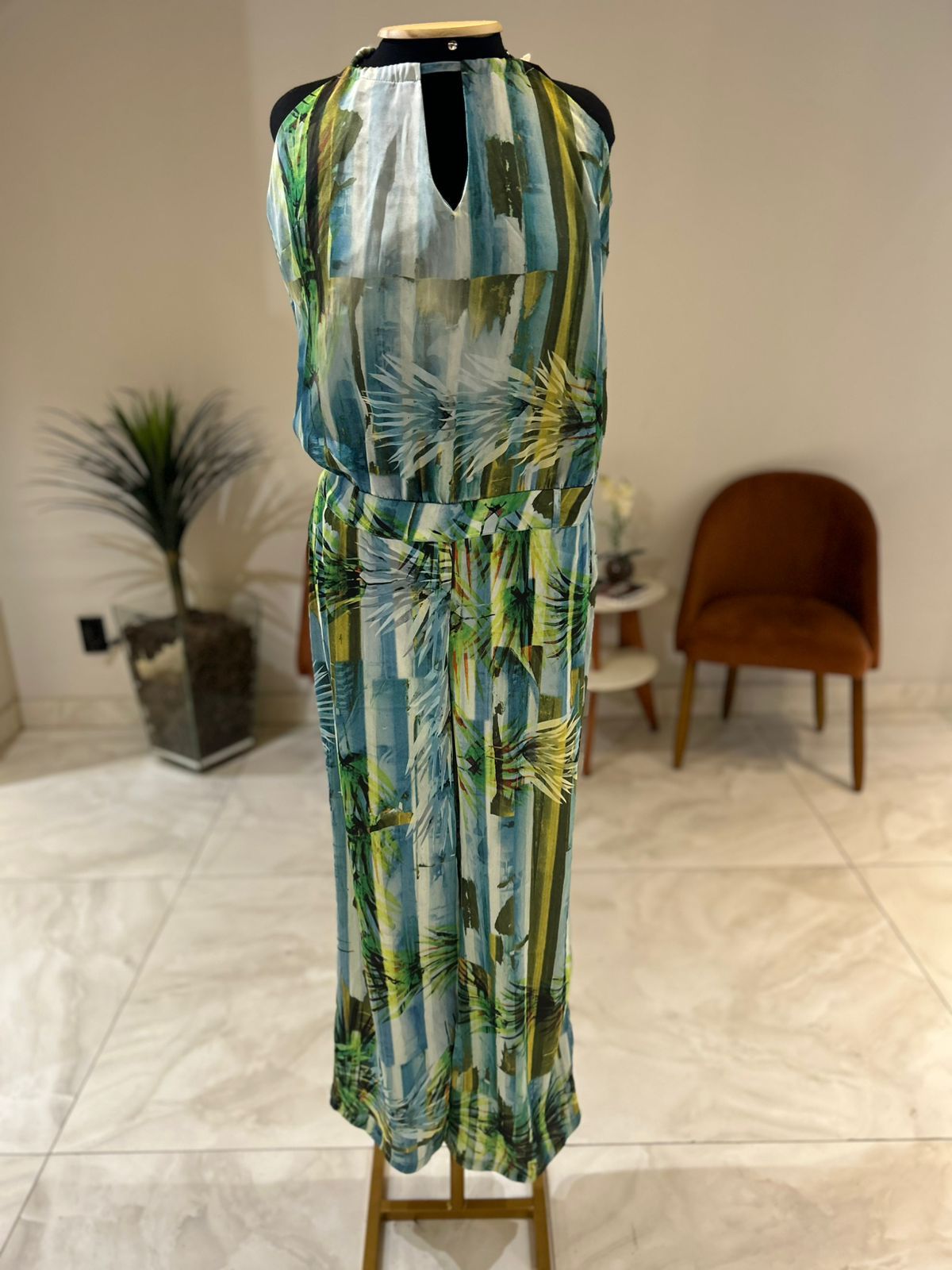 Macacão Pantalona Acetinado