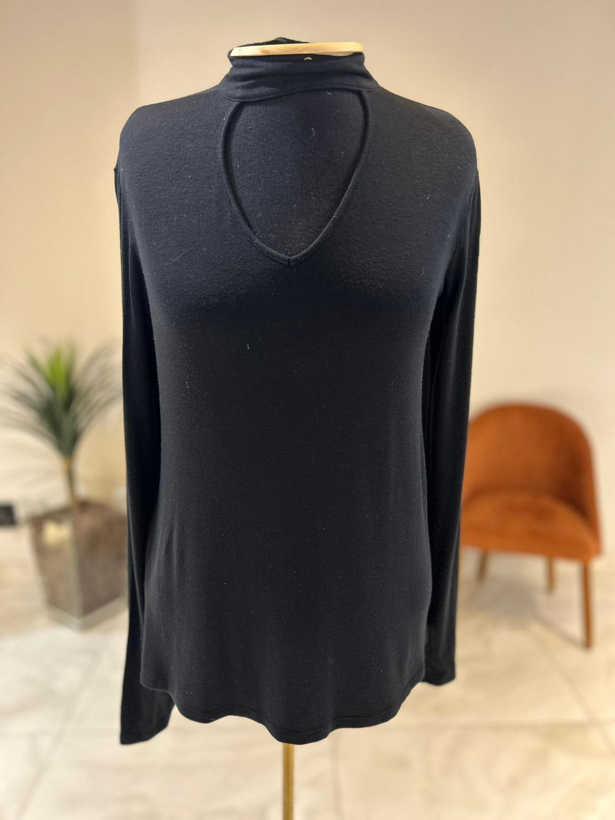 Blusa Manga Longa Recorte
