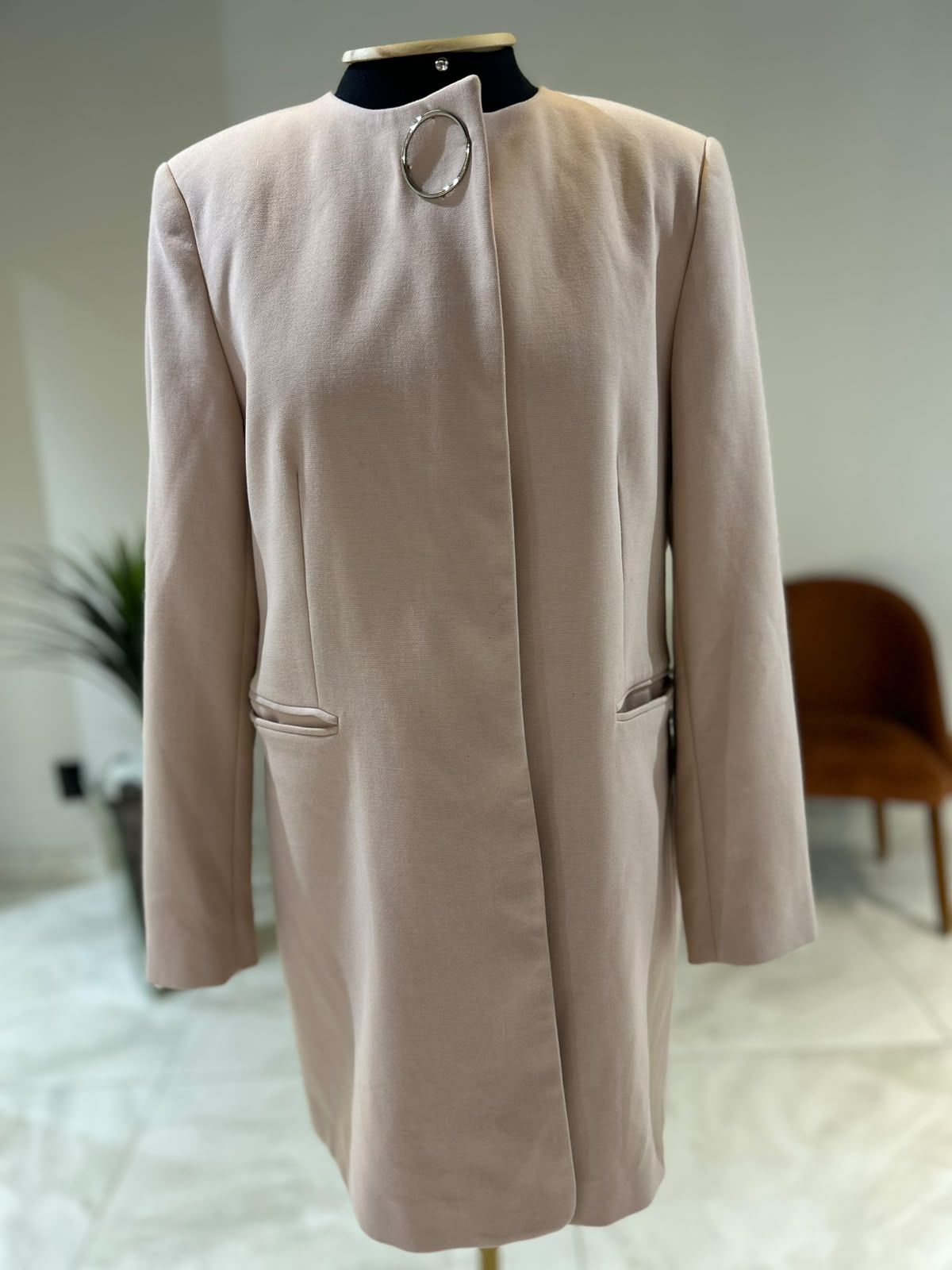 Blazer Casaco Alongado Alfaiataria