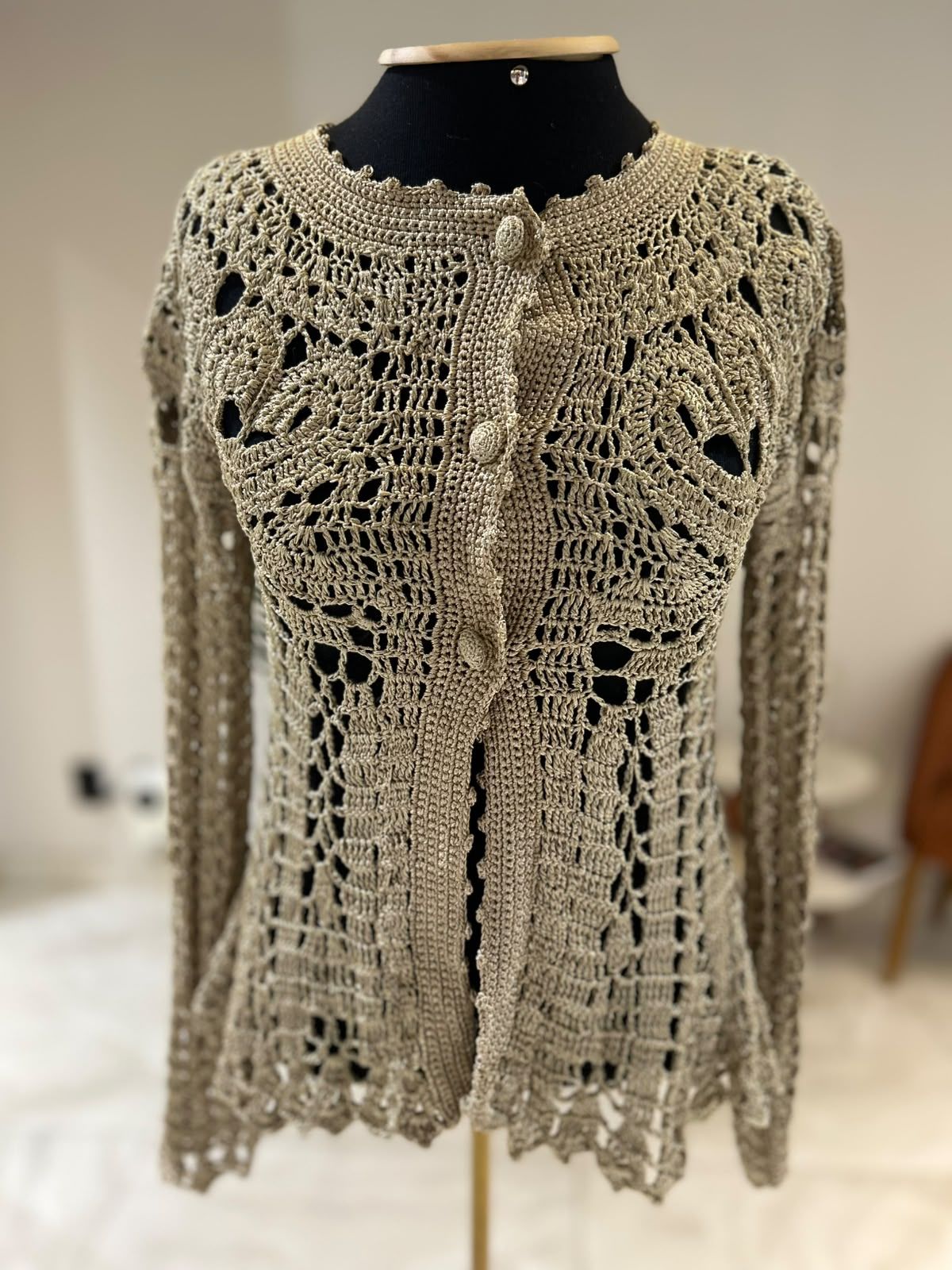 Casaco Crochet