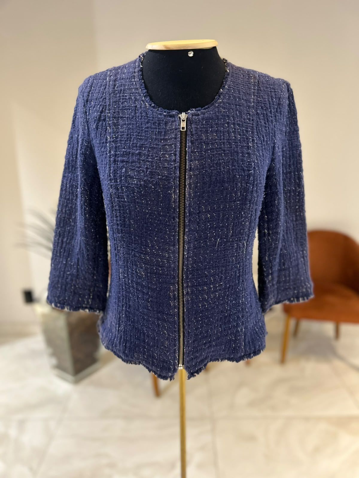 Casaco Tweed Meia Manga