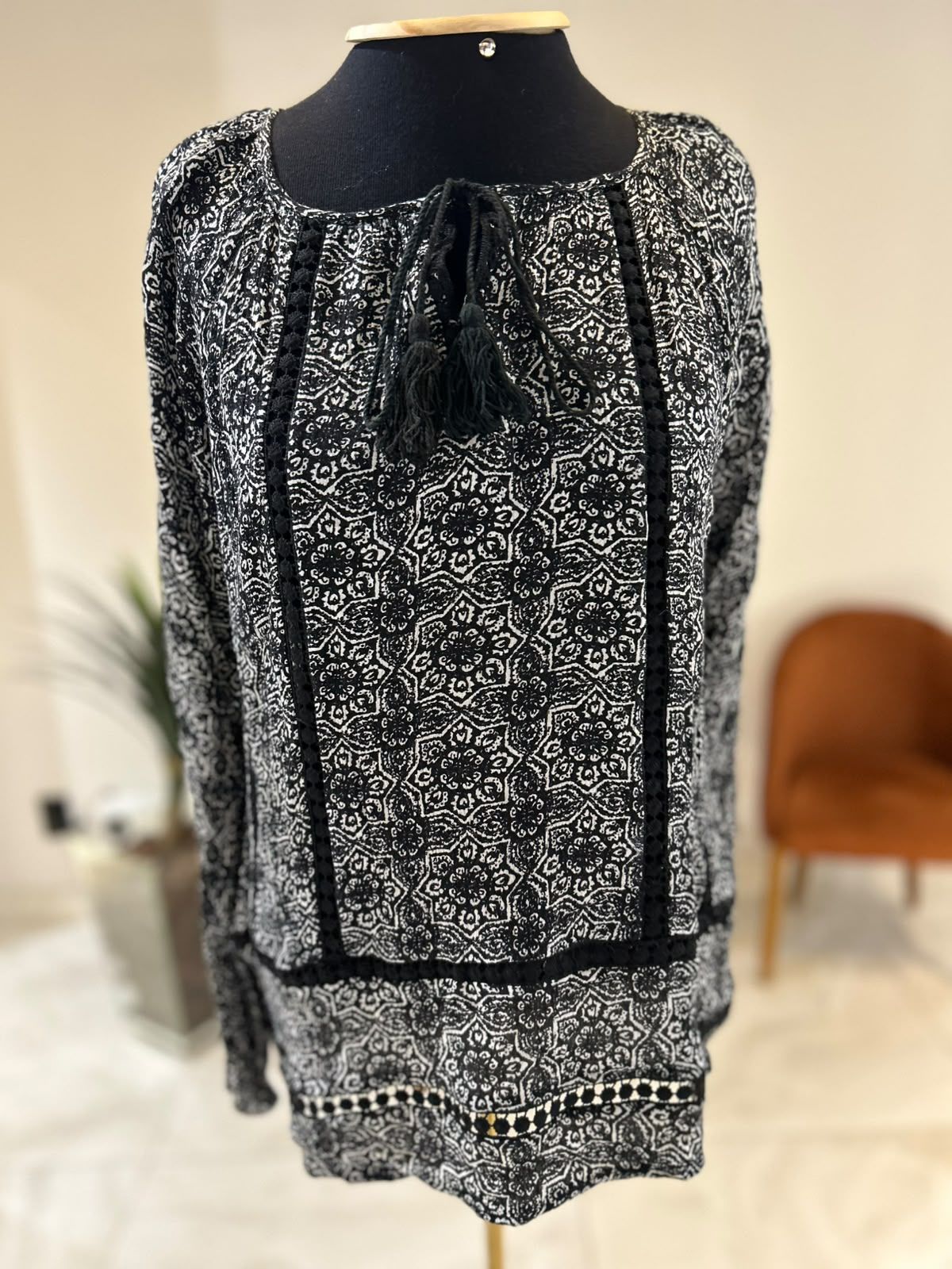 Blusa Bata Manga Longa