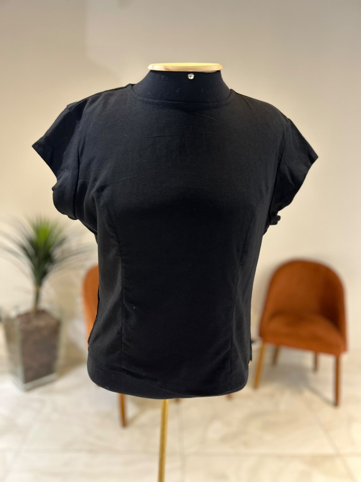 Blusa Manga Curta Linho