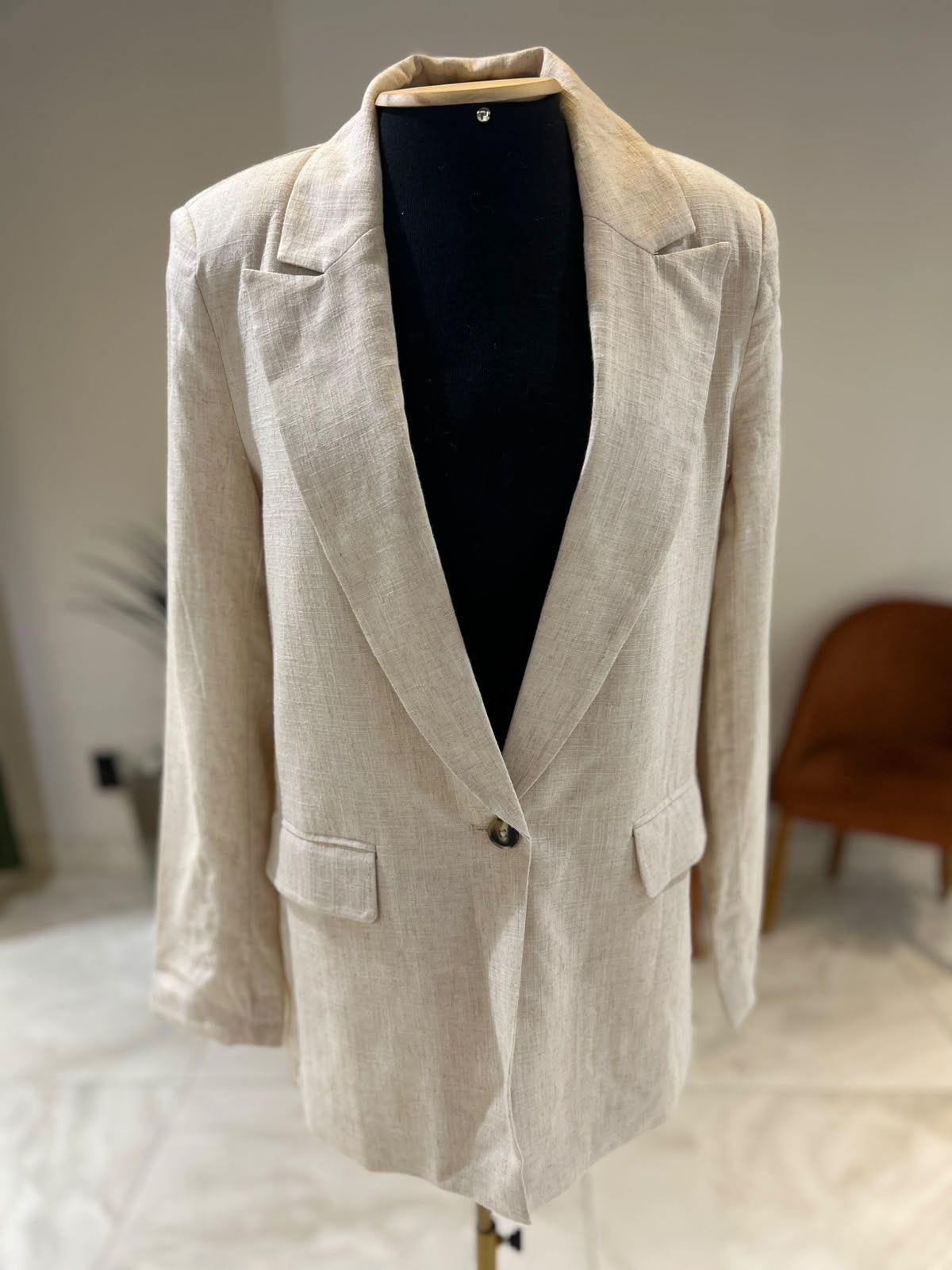 Blazer Alongado Linho