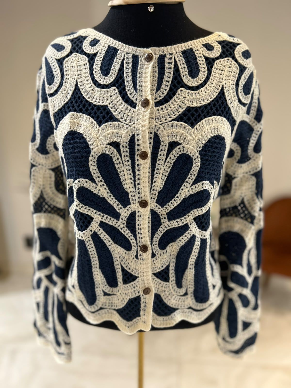 Casaco Crochet