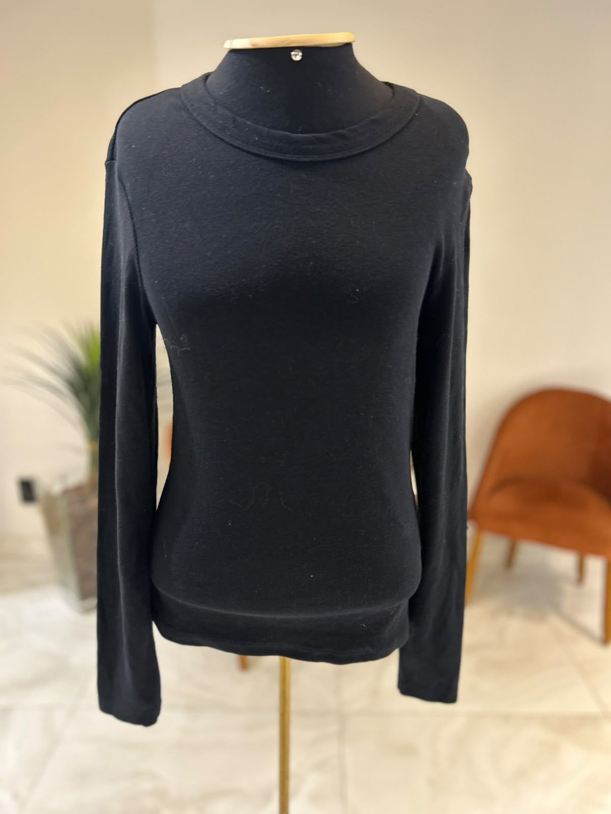 Blusa Manga Longa Canelada