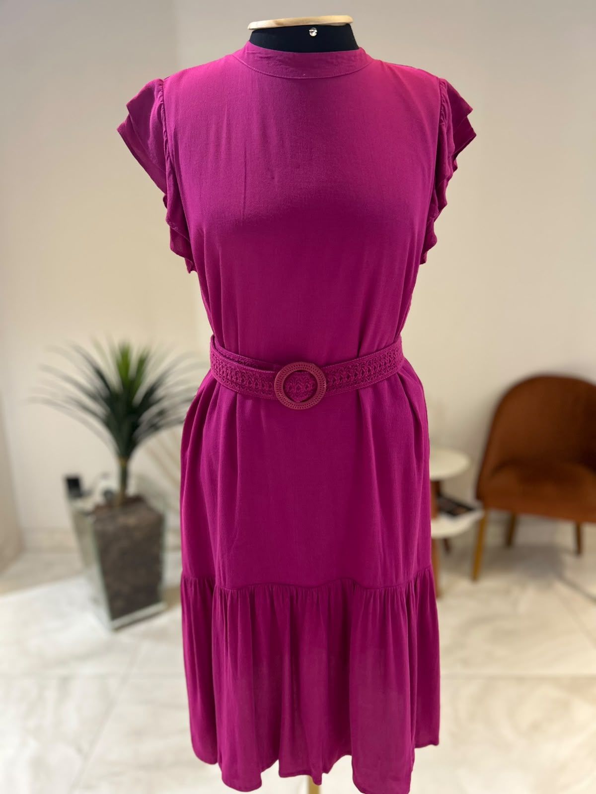 Vestido Reto Babado Barra