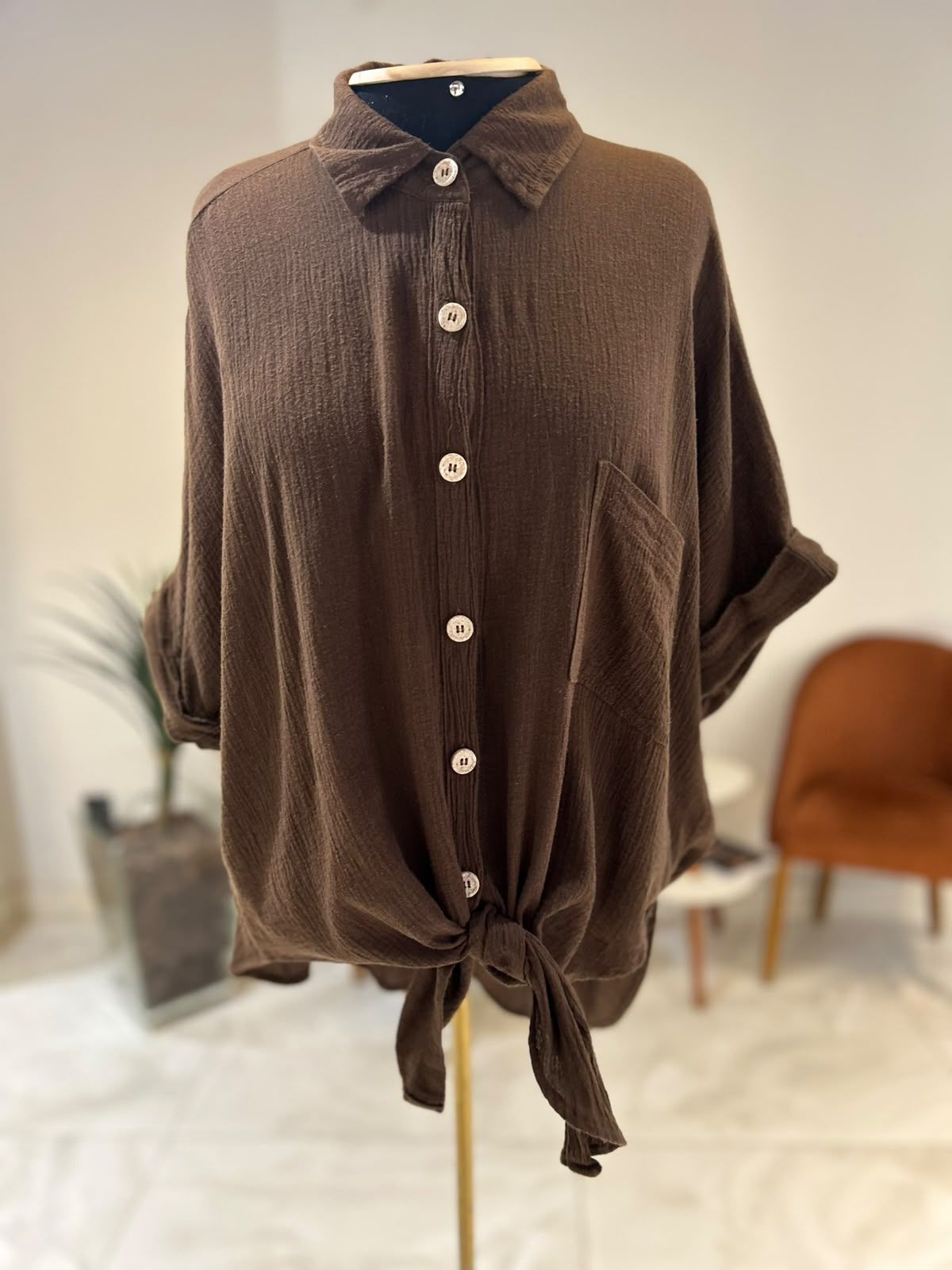 Camisa Manga Curta Oversized