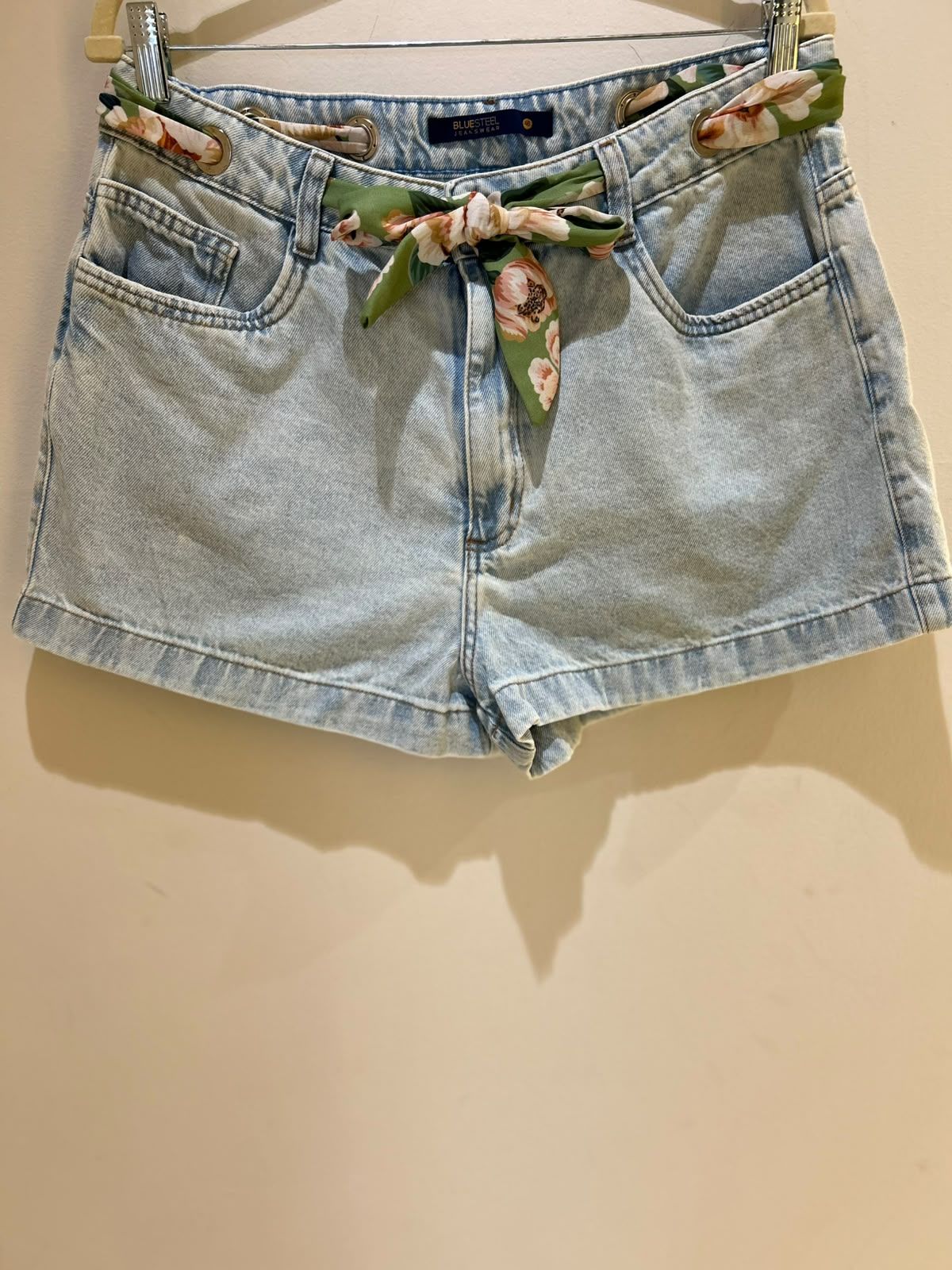 Shorts Jeans Lenço