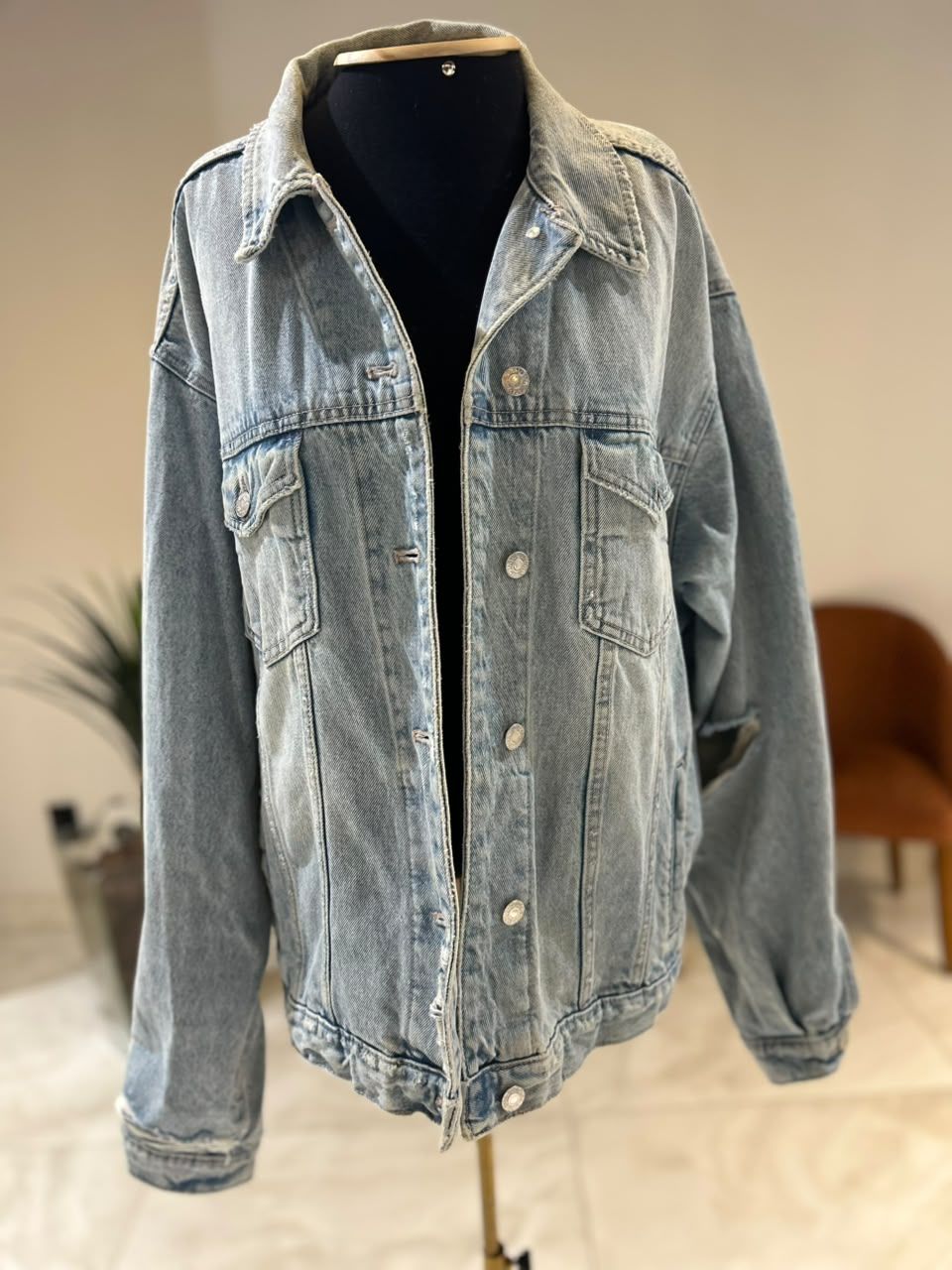 Jaqueta Jeans Oversize